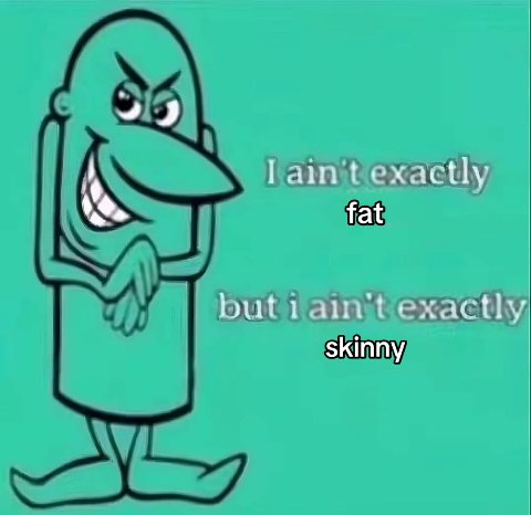exactly fat skinny