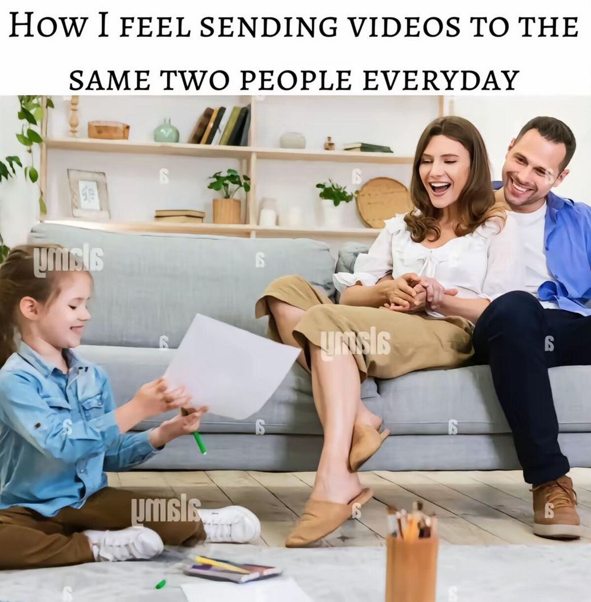 How I FEEL SENDING VIDEOS TO THE SAME TWO PEOPLE EVERYDAY msl