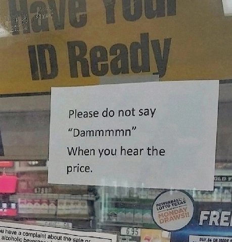 Please not say “Dammmmn” When you hear the price. no Sit ЕВЕ Uhave а alcoholic Complaint about the 5
