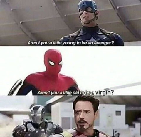 Aren't you а Ице young to be Avenger? Aren't you a Ице old vir "4 2 4 и