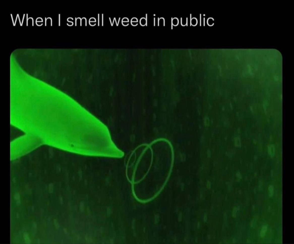 When smell weed in public