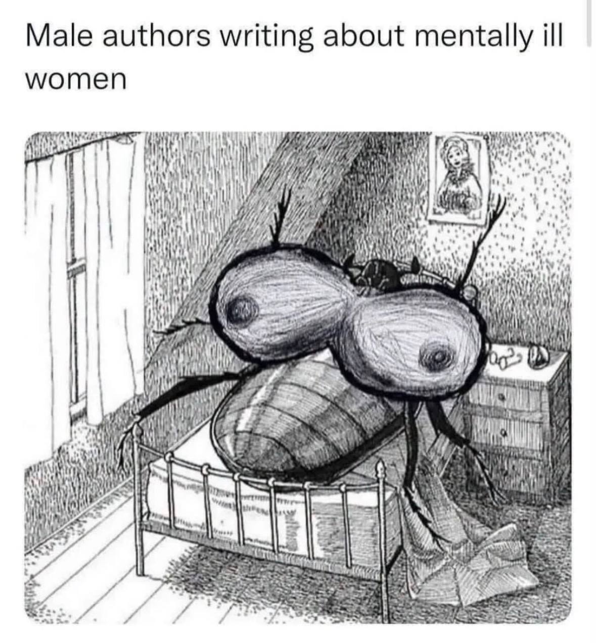 Male authors writing about mentally ill women и i А a к.
