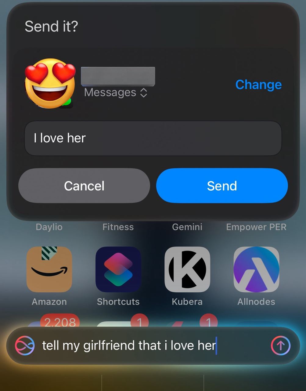 Send it? Messages Change love her Fitness Gemini Empow Amazon Shortcuts Kubera Allnodes 69 tell my girlfriend that i love her