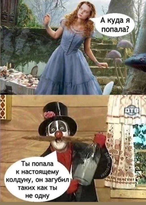 А куда я попала? отв Ты попала к настоящему колдуну, он загубил таких как ты не одну