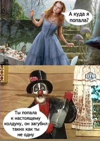 А куда я попала? отв Ты попала к настоящему колдуну, он загубил таких как ты не одну