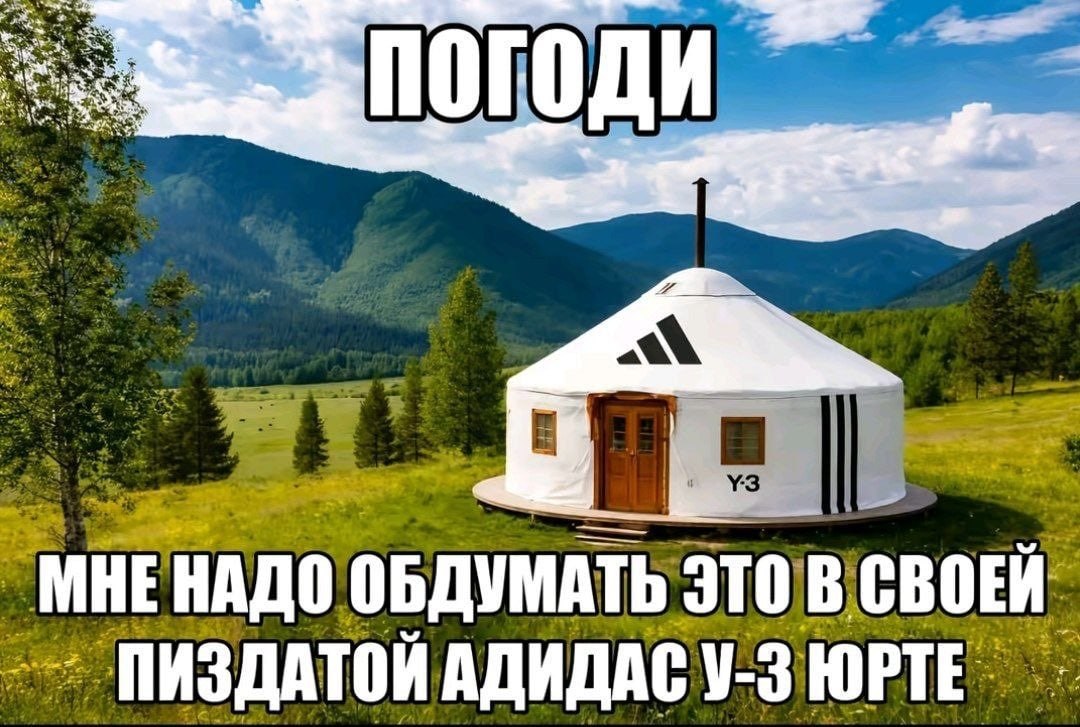 roan a on MHE HAQO ОБДУМАТЬ это В СВОЕЙ ПИЗДАТОЙ АДИДАС ЮРТЕ