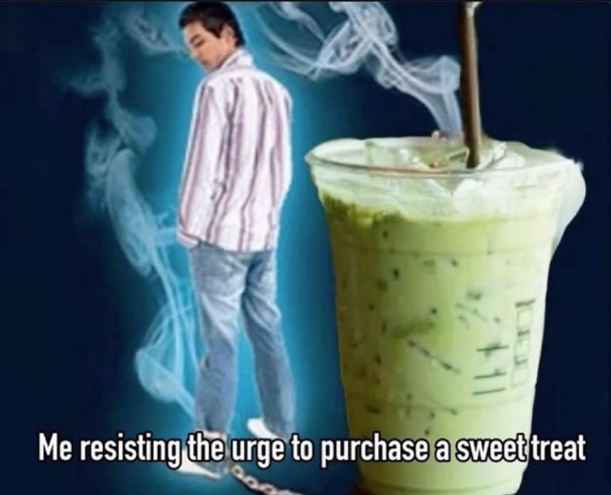 treat Me resisting,the urge to purchase a sweet: