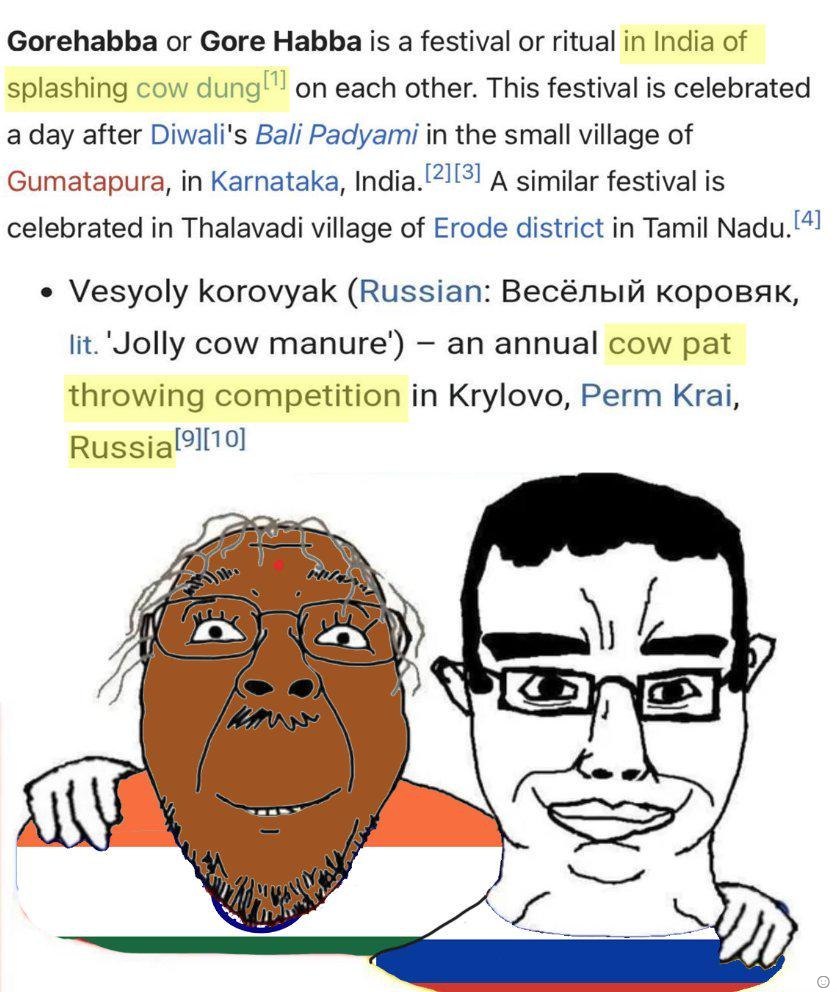 Gorehabba Gore Habba is a festival or ritual in India of splashing cow on each other. This festival is celebrated a day after Diwali's Padyami in the small village of Gumatapura, in Karnataka, А simil