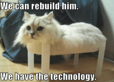 We-can rebuild him. We have the technology.