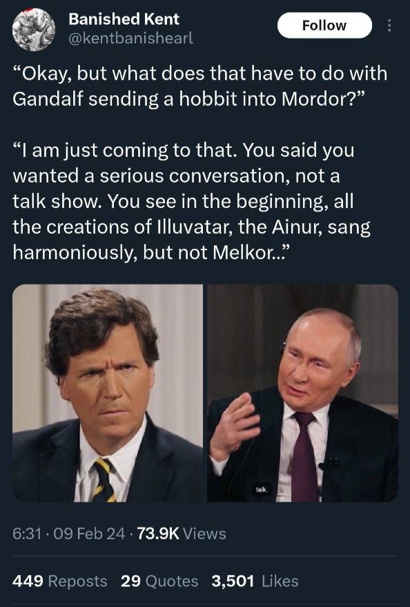 Banished Kent “Okay, but what does that have to with Gandalf sending a hobbit into Mordor?” “Гат just coming to that. You said you wanted a serious conversation, not a talk show. You see in the beginn