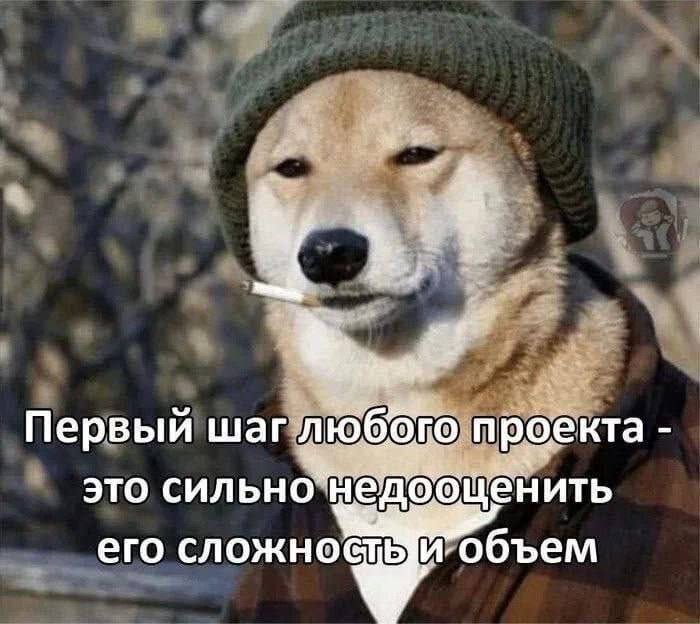 4 Первый шагл проекта это его объем