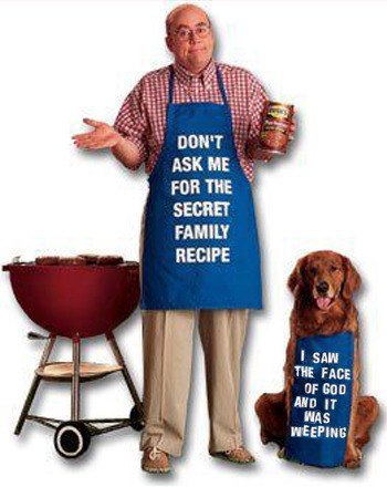 DON'T ASK ME FOR THE SECRET FAMILY RECIPE SAW THE FACE OF AND IT