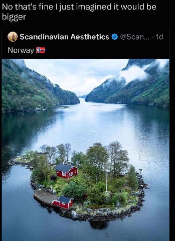 No that's fine just imagined it would be bigger Scandinavian Aesthetics Norway
