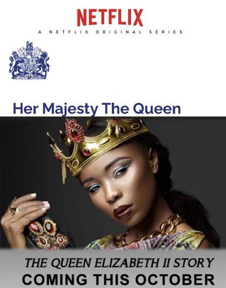 NETFLIX NETFLIX ORIGINAL SERIES Her Maj est The Queen THE QUEEN IZABETH I STORY COMING THIS OCTOBER