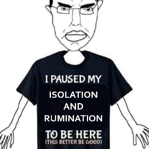 I PAUSED MY ISOLATION AND RUMINATION ТО НЕКЕ (THIS BETTER BE GOOD)