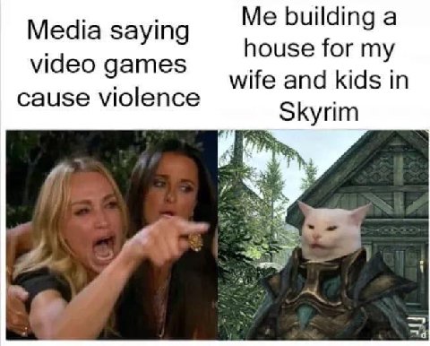Me building а Media saying house for my video games wife and kids in cause violence 52