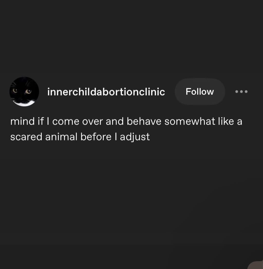 Follow innerchildabortionclinic mind if come over and behave somewhat like а scared animal before adjust