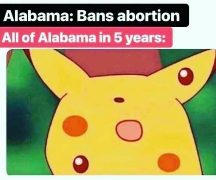 Alabama: Bans abortion All of Alabama in 5 years: