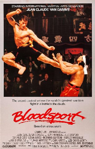 Кровавый спорт (1988)

Скажу сразу: оценка будет необъективная от слова совсем. Но в том и магия кино, которое, играясь с личностным восприятием смотрящего, способно отправить зрителя не только в мест