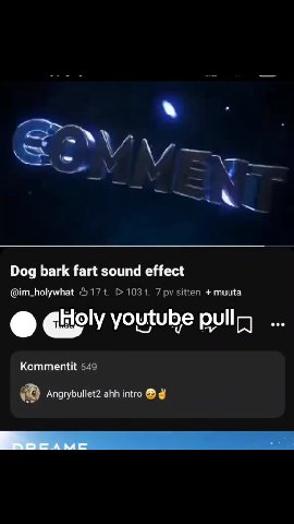 Dog bark fart sound effect @ Gilly youtube pull, ... Cy) water splashing sfx ahh video © Angrybullet2 ahh intro @® У