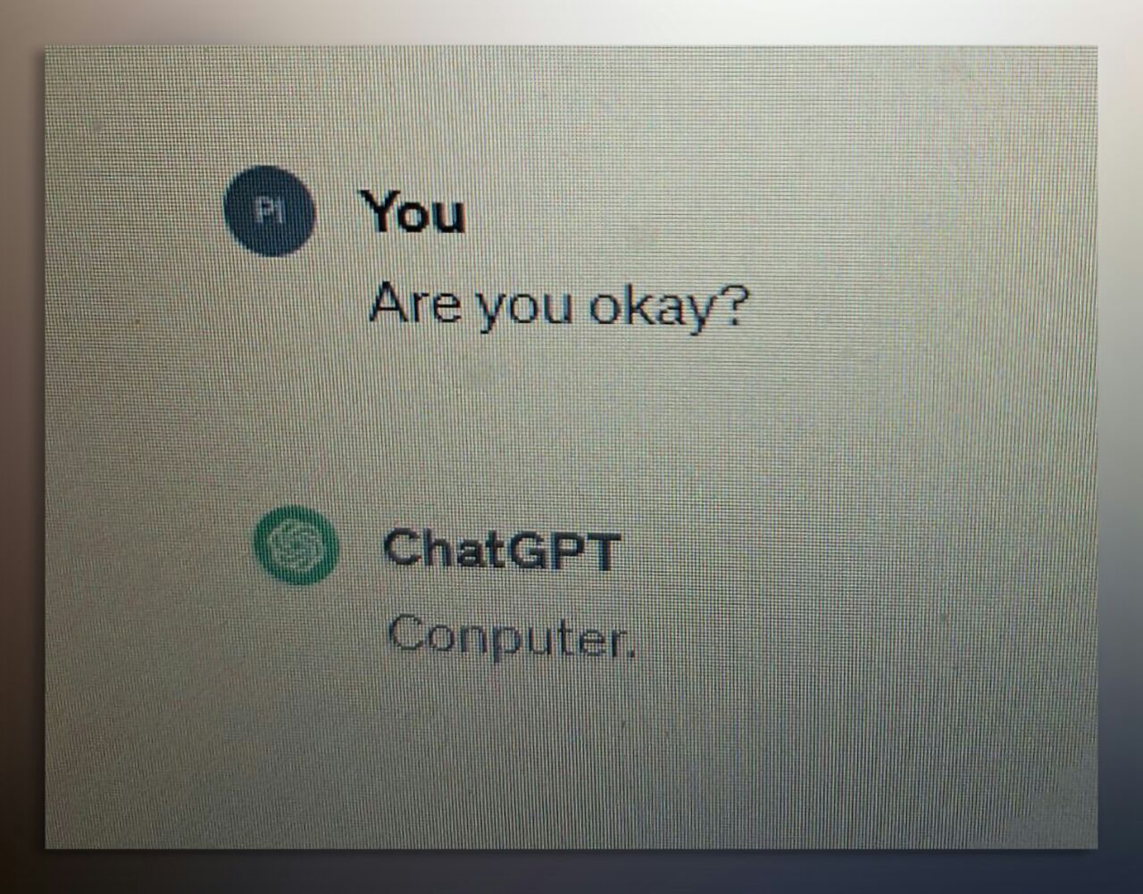 You you okay?