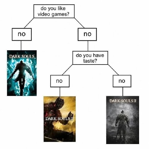 you like video games? DARK SOULS, you have taste? 4 DARK SOULS.