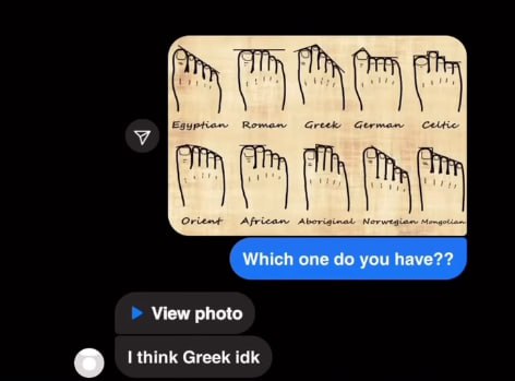 Greek Orient Africaw Aboriginal Mongolian Which one you have?? View photo think Greek idk
