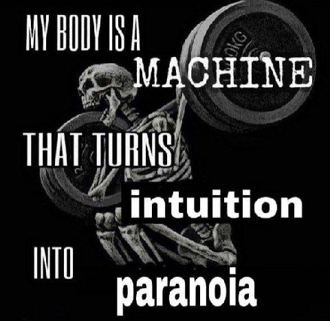 НТМЕ THAT intuition paranoia