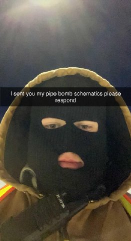 sent you my pipe bomb schematics please respond 4
