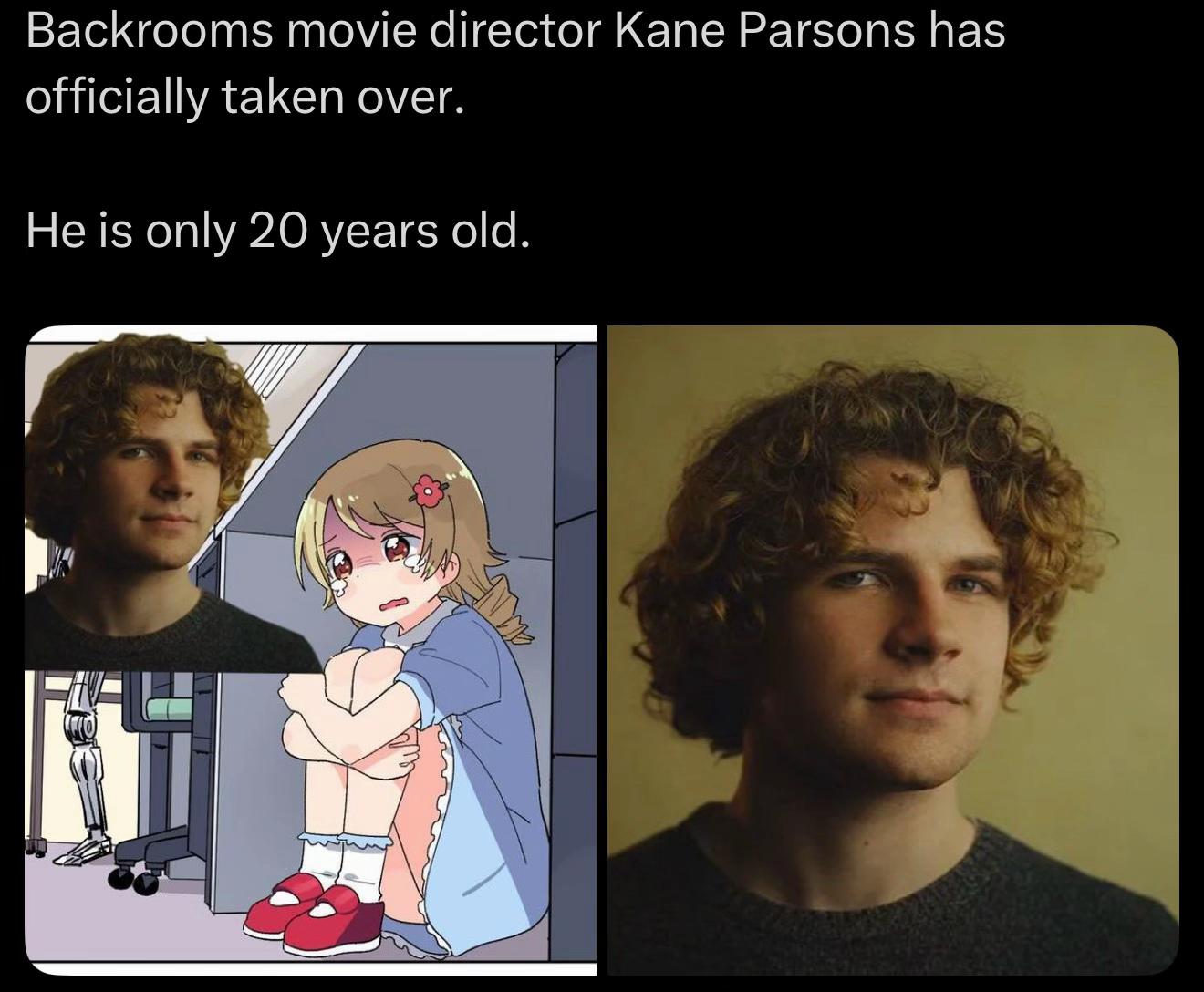 Backrooms movie director Kane Parsons has officially taken over. He is only 20 years old.