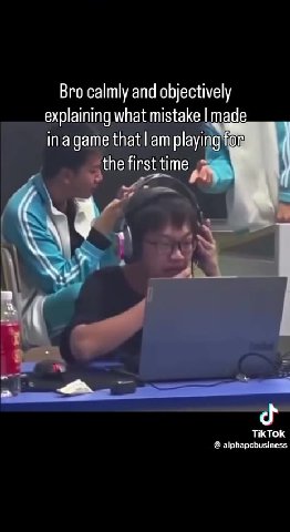 Bro calmly and objectively explaining what mistake | made ___ ingame that! am playing for
