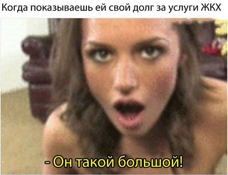 Когда показываешь свой долг за услуги ЖКХ 6 Он такой большой!