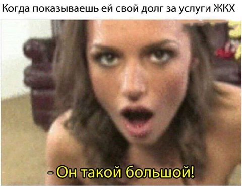 Когда показываешь свой долг за услуги ЖКХ 6 Он такой большой!