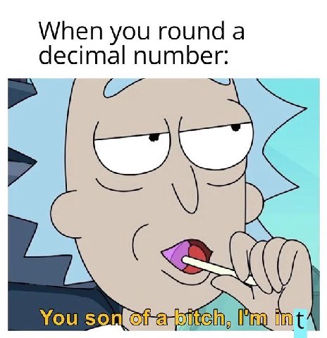When you round а decimal number: You