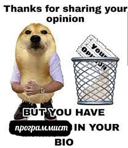 Thanks for sharing your opinion 4 HAVE программист YOUR BIO