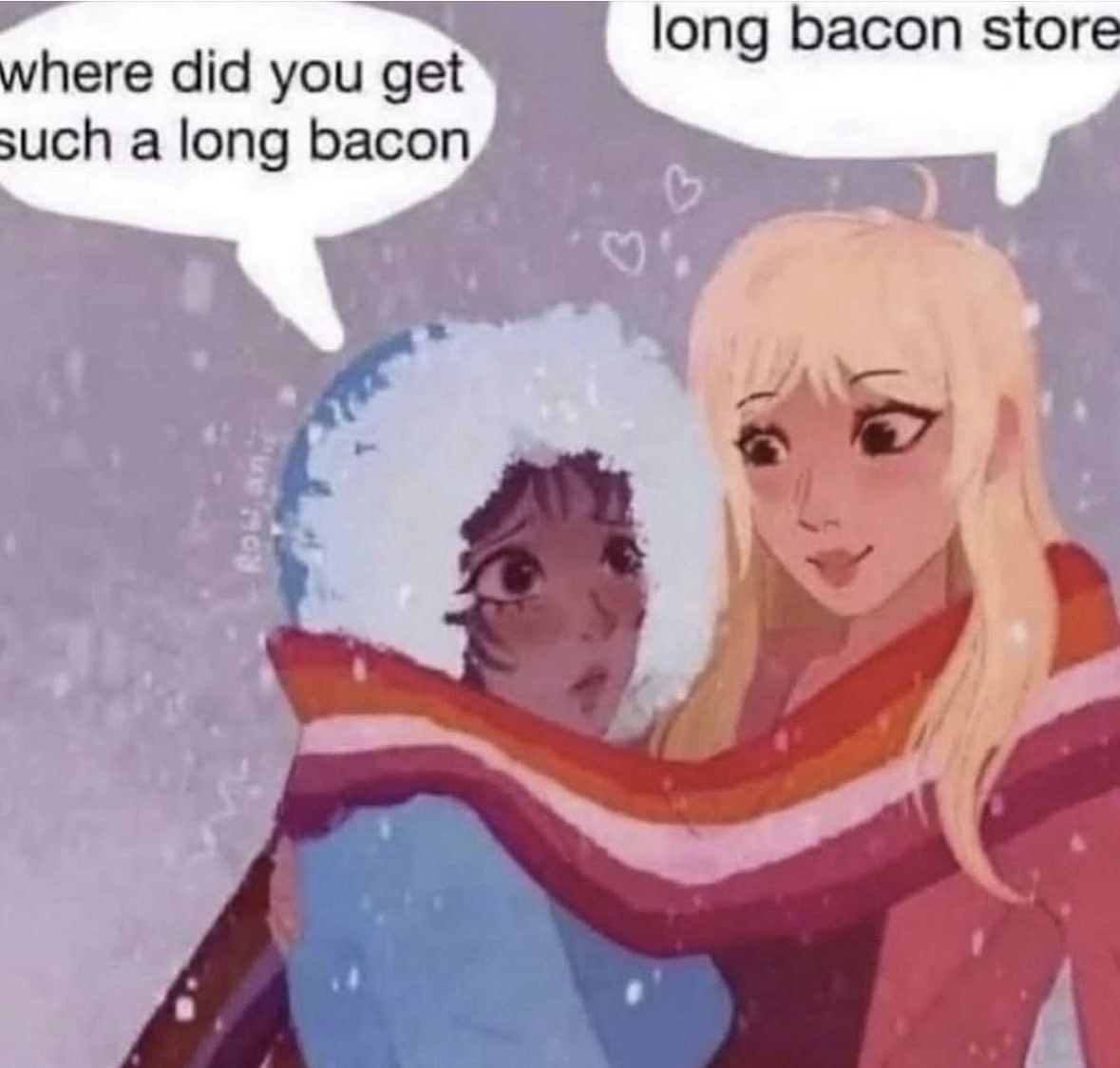 long bacon store here did you get uch a long bacon