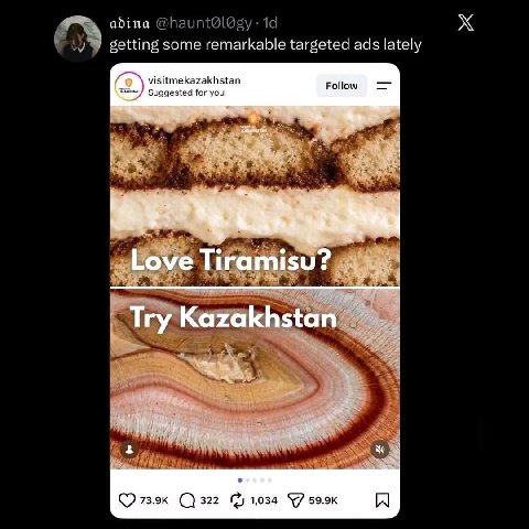 adina getting some remarkable targeted ads lately visitmekazakhstan Follow Suggested for you Love misu azakhstan 2 ike, 322 1034
