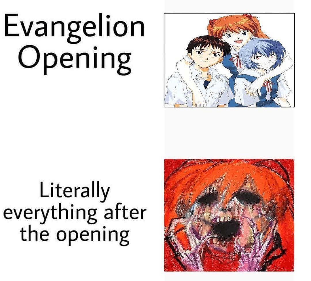 Evangelion Opening Literally everything after the opening