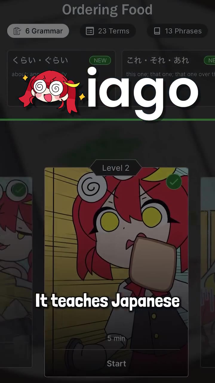 It teaches Japanese