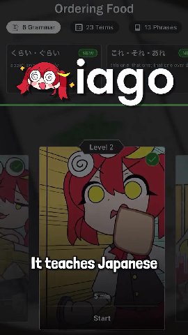 It teaches Japanese