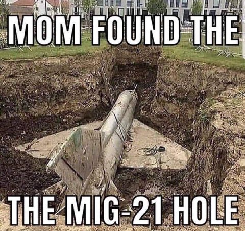 MOM: FOUND: THE THE MIG: 21 HOLE