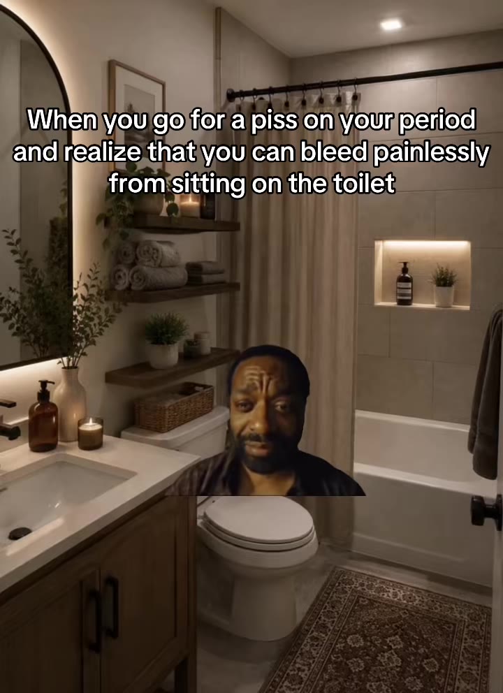and| геаНге па! you can’ bleed painlessly from'sitting on thejtoilet) — fromssitting on theitoilet) Whenjyou'go}for a piss on\your period