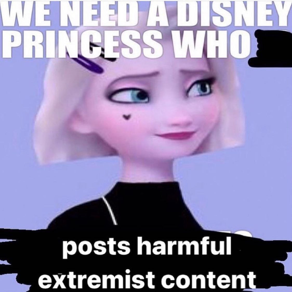 posts harmful extremist conten