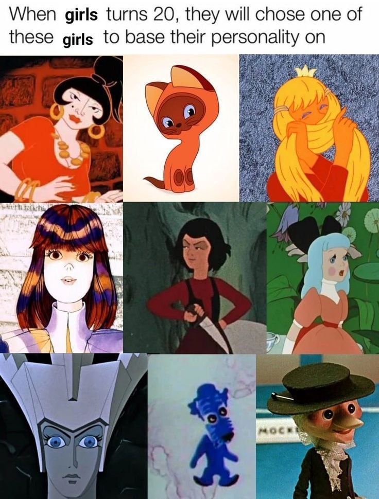 When girls turns 20, they will chose one of these girls to base their personality on