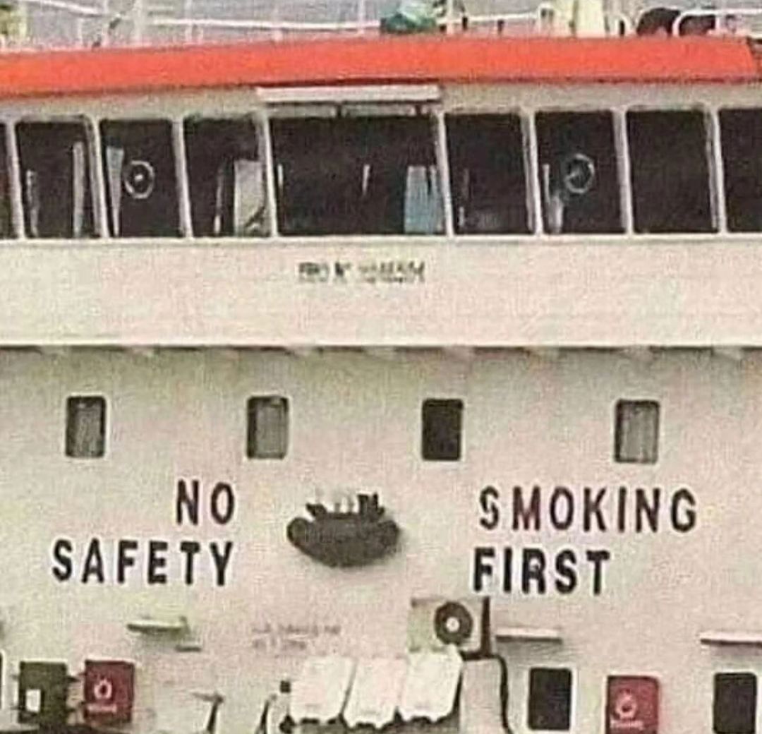 SMOKING SAFETY FIRST