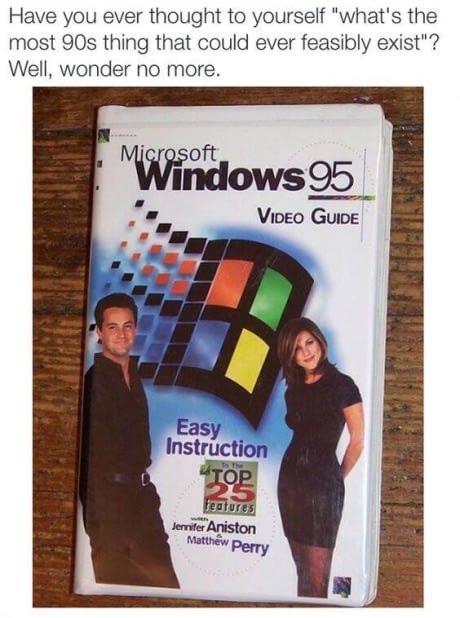 Have you ever thought to yourself “what's the most thing that could ever feasibly exist"? Well, wonder no more. Windows a Viveo 7 instruction Jenifer Aniston Matthew Derry