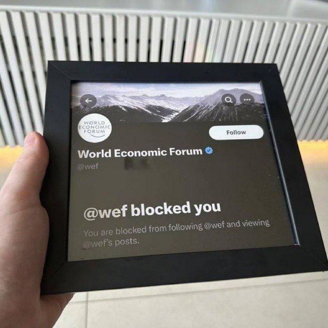 World Economic Forum wef @wef blocked you vey are blocked from following and posts.