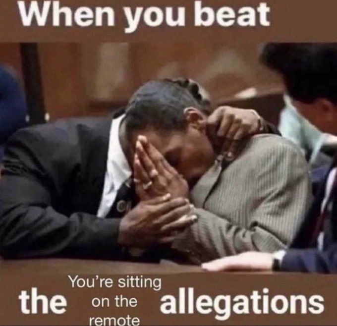 When you beat sitting the allegations