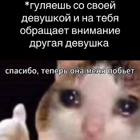 *гуляешь своей девушкой и на тебя обращает внимание другая девушка спасибо, теперь она меня побьет a