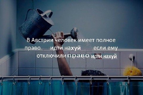В Австрии человек имеет полное право идти нахуй если ему отключили право идти нахуй